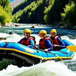 Action Shot on the Rapids**

"A group of friends river rafting, fully clothed in appropriate outdoor gear, navigating a thrilling set of rapids, sunny day, clear water, scenic canyon backdrop, teamwork evident, safe for work, appropriate content, professional photography, perfect anatomy, natural proportions, well-formed hands, family-friendly."

**
